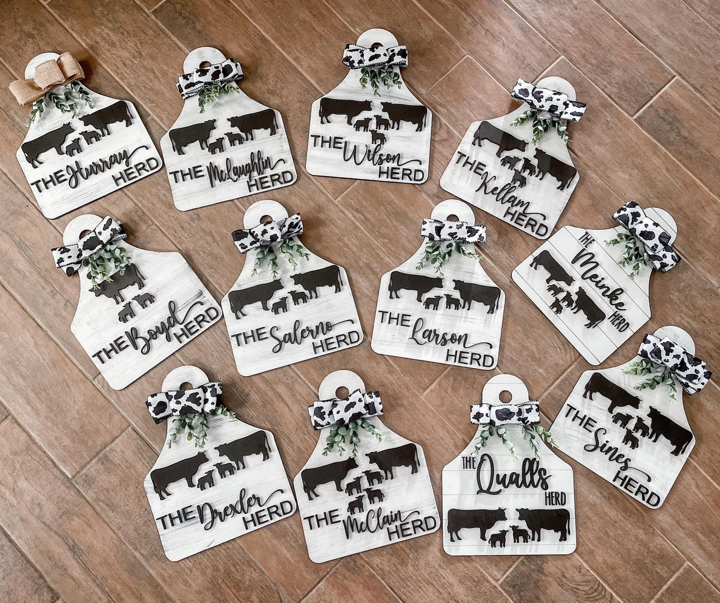 Cow tag signs