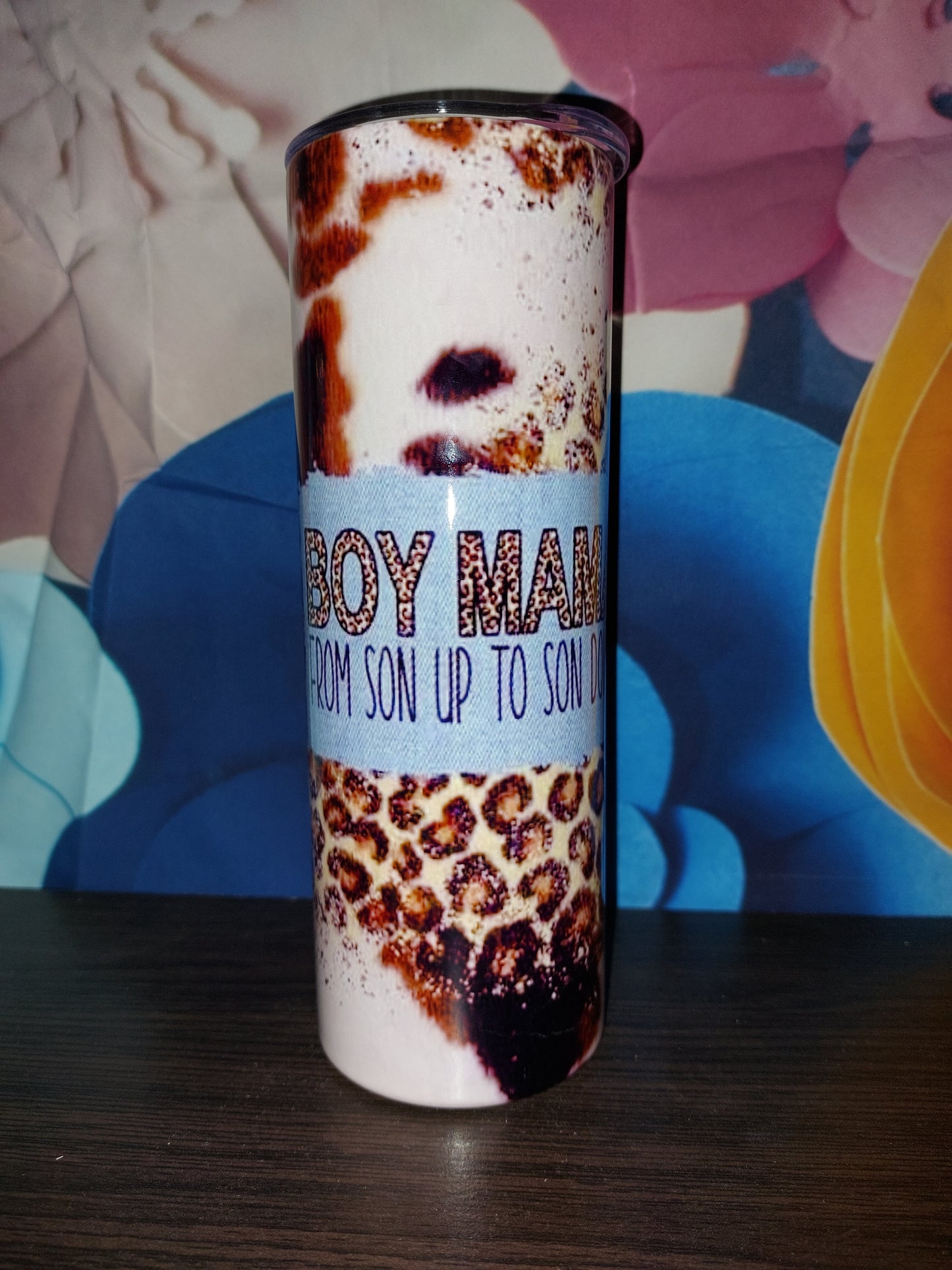 Boy mom from son up to son down SUBLIMATION TUMBLER