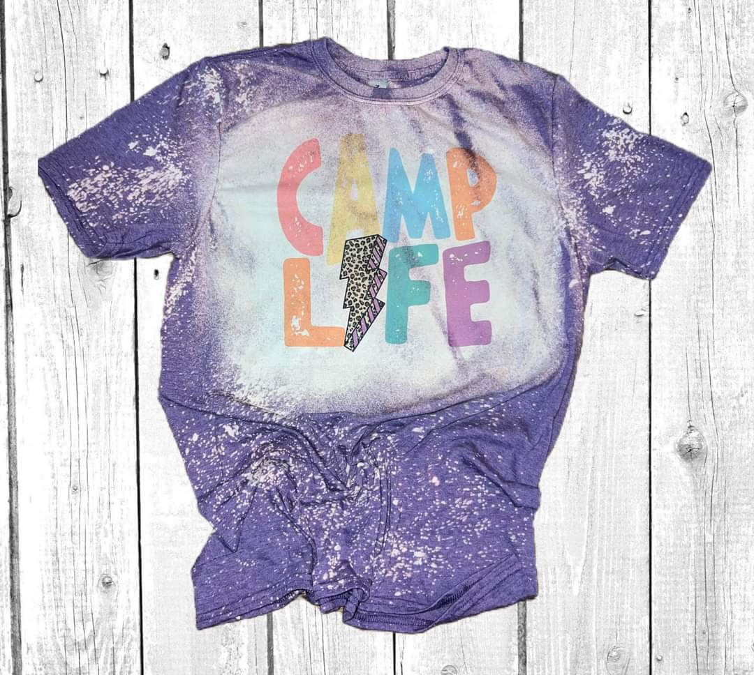 CaMp Life bleached tee