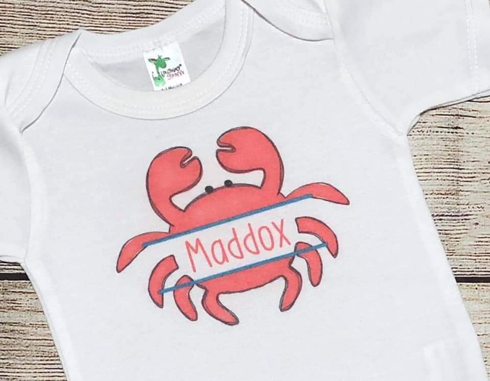 KIDS CRAB TEE WITH NAME