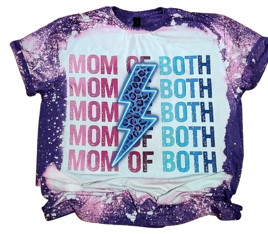 Mom of both bleached tee