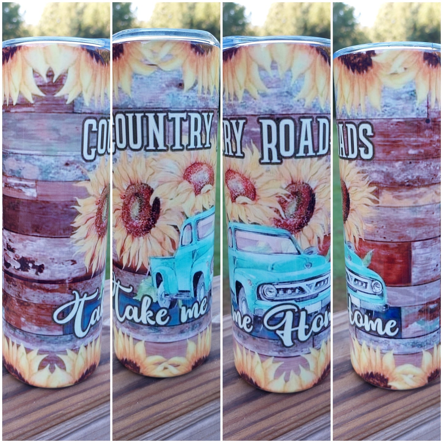 Country roads sublimation tumbler